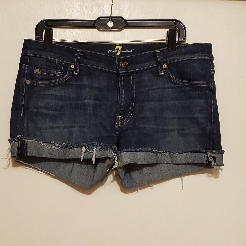 7 for all mankind cut-off shorts sz 31